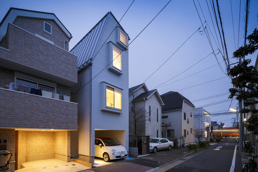 世田谷区「Rの音階」の狭小住宅 完成写真